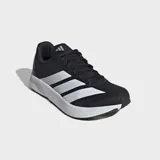 Championes de running Adidas modelo Duramo RC2 en color negro con las icónicas tres tiras en blanco. Cuentan con un exterior textil transpirable, mediasuela LIGHTMOTION para una amortiguación ligera y suela de caucho Adiwear de alta resistencia al desgaste.