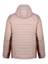 Campera técnica Columbia modelo Powder Pass Hybrid con tecnología Omni-Shield. Diseño acolchado con capucha integrada, cierre frontal completo y paneles laterales en contraste. Cuenta con bolsillos laterales con cierre y logo de la marca estampado en el pecho.