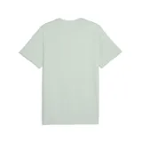 Remera Puma Scuderia Ferrari verde agua, de manga corta, con cuello redondo y estampado frontal del escudo de Ferrari en tono oscuro.