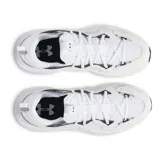Championes Under Armour UA Infinite Mvmnt de color blanco con detalles en gris y negro, capellada de malla transpirable y suela con amortiguación HOVR+.
