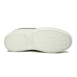 Championes casuales de mujer Diadora modelo Set, color blanco, con plataforma gruesa y logo lateral en glitter color bronce/dorado.