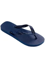 Chancletas Havaianas color dorado con tiras texturizadas y diseño clásico de dedo.