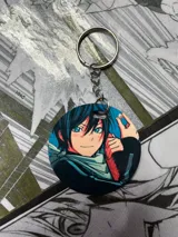 Llavero redondo con imagen del personaje Yato del anime Noragami.