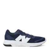 Championes de running New Balance modelo Fresh Foam 578, color azul marino con detalles en blanco. Confeccionados en malla textil y material sintético, cuentan con cierre de cordones y suela blanca con amortiguación.