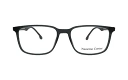 Armazón de anteojos Nazareno Corsini modelo 119/55, de diseño rectangular con marco completo en color negro mate.