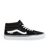 Championes de skate Vans Mn Skate Grosso Mid, de caña media, color negro con detalles en blanco.
