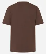 Remera básica de algodón con cuello redondo y mangas cortas, de corte clásico y diseño liso.