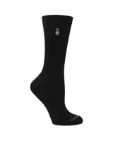 Pack de tres pares de medias de largo medio Hush Puppies, en colores negro, gris oscuro y gris claro. Cuentan con el logo de la marca bordado en la parte superior y en la puntera.