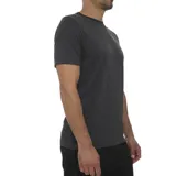 Remera Puma gris jaspeado de corte clásico, con logo estampado en el pecho.