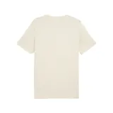 Remera celeste de algodón con logo de Puma bordado en blanco en el lado izquierdo del pecho.