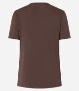 Blusa básica de manga corta y escote en V, color verde lima pálido.