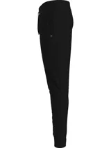 Pantalón de jogging negro de Tommy Hilfiger, con cintura elástica ajustable con cordón, bajos elásticos, dos bolsillos delanteros y logo de la marca en el lateral.