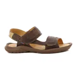 Sandalias franciscanas Starsax para hombre, color sésamo, con ajuste de velcro.
