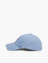 Gorra de béisbol celeste de algodón con logo de Tommy Jeans bordado en el frente.