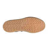 Championes Adidas VL Court Bold de mujer, color negro con las tres tiras blancas y suela marrón.