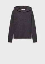 Jersey de punto fino con capucha, manga larga y diseño recto. Confeccionado en tejido de punto con textura suave.