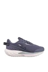 Championes deportivos Fila Diffusion, color gris oscuro, con suela blanca y amortiguación.