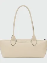 Cartera de hombro Longchamp modelo Le Pliage Xtra en tamaño pequeño, confeccionada en cuero con diseño minimalista, cierre de solapa con botón a presión y doble asa fija.