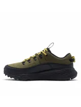 Championes de trekking Columbia Terrastride Bc Omni-Grip para hombre, en color verde militar con detalles en negro y cordones verde claro. Confeccionados con una combinación de gamuza y tejido, suela de caucho antimarcas y entresuela con tecnología de amortiguación.
