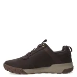 Zapatos Caterpillar Hex Ready Lo color marrón café, con cordones y suela marrón con diseño geométrico.