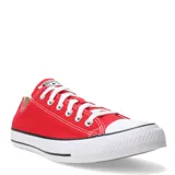 Championes Converse Chuck Taylor All Star rojos con detalles en blanco.