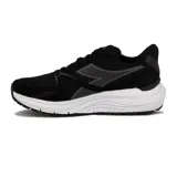 Championes de running Diadora Mythos Blushield 8 Vortice Hip, color negro con detalles en gris y suela blanca.