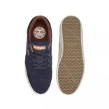 Championes Etnies Barge LS grises con detalles en marrón y suela blanca.