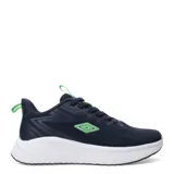 Championes deportivos Umbro Fury para hombre, de diseño minimalista en color negro. Presentan exterior de tejido textil transpirable, cierre con cordones y entresuela con amortiguación para mayor confort. Incluyen el logo de la marca en contraste sobre el lateral.