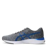 Championes Asics Streetwise de hombre, color gris con detalles en azul y suela blanca.