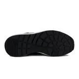 Championes Diadora modelo Kmaro 42 Pigskin Wax, de color negro con detalles en naranja y suela blanca. Diseño urbano de malla y gamuza, con cordones naranjas y costuras decorativas visibles en la puntera.