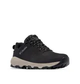 Championes de trekking Columbia modelo Newton Nimble Ltr, color negro con entresuela beige. Diseñados con parte superior de cuero impermeable, tecnología Omni-Tech y suela Omni-Grip para mayor tracción y estabilidad.