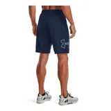 Short de entrenamiento Under Armour UA Tech Graphic para hombre, color azul marino, de ajuste holgado, ligero y transpirable, con cintura elástica y logo estampado en el lateral.