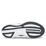 Championes de running Saucony Endorphin Speed 3, color negro con detalles dorados y suela blanca.