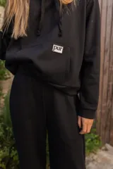 Pantalón de jogging negro de corte holgado.