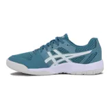 Championes deportivos Asics modelo Gel Rebound, color azul con detalles en blanco. Cuentan con capellada de malla transpirable y suela de goma.