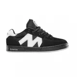 Championes de skate Emerica modelo OG-1, color negro con detalles en blanco. Presentan un diseño robusto con paneles de malla y gamuza, logo lateral en forma de M y suela de goma resistente.