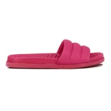 Sandalias Modare color rosa chicle, con plantilla texturizada y tira ancha acolchada.