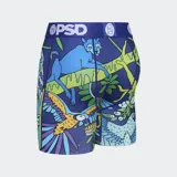 Calzoncillos tipo bóxer de poliéster y elastano con estampado de animales y plantas de la jungla.