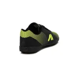 Championes de fútbol Austral para hombre, color negro con detalles en amarillo flúor.