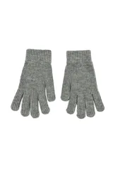 Guantes de tejido de punto acanalado, con puño elástico y diseño clásico.