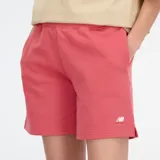 Short deportivo de felpa francesa con ajuste relajado, tiro medio y logo de la marca bordado en el lateral.