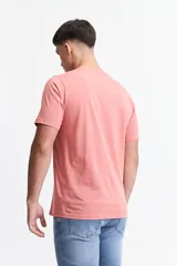 Remera básica de algodón color blanco, con escote redondo, mangas cortas y detalle de logo bordado en el pecho.