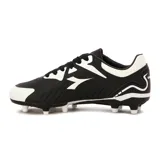 Championes de fútbol Diadora Cancha Md Space para hombre, color negro con detalles en blanco.