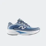 Championes de running New Balance modelo Ellipse, color azul degradado con detalles en blanco y gris. Presentan entresuela Fresh Foam X para mayor amortiguación, parte superior de malla técnica transpirable y suela de goma.