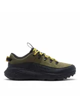 Championes de trekking Columbia Terrastride Bc Omni-Grip para hombre, en color verde militar con detalles en negro y cordones verde claro. Confeccionados con una combinación de gamuza y tejido, suela de caucho antimarcas y entresuela con tecnología de amortiguación.