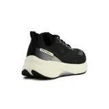 Championes deportivos 361° Titan II Lite de mujer, color negro con suela gruesa en tono blanco y detalles lavanda, diseñados con capellada de malla transpirable y cordones.