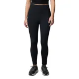 Calza deportiva de tiro alto con tecnología Omni-Wick para absorción de humedad. Presenta un diseño ajustado con costuras reforzadas y bolsillo lateral en la pierna.