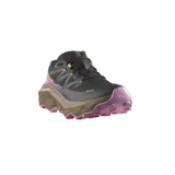 Championes Salomon Ultra Flow 2 GORE-TEX para trail running, color negro con entresuela marrón, detalles en fucsia y logo amarillo. Cuentan con tecnología impermeable GORE-TEX, amortiguación optiFOAM y suela All Terrain Contagrip.