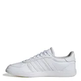 Championes Adidas Breaknet Sleek de mujer, color blanco, con empeine de piel sintética, detalles perforados y suela de goma.