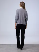 Cardigan tejido negro, marca Sioni.